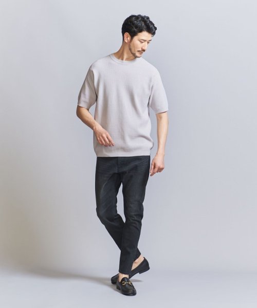 BEAUTY&YOUTH UNITED ARROWS(ビューティーアンドユース　ユナイテッドアローズ)/【WEB限定 WARDROBE SMART】マシーンウォッシュ  ピケニット Tシャツ【抗菌・防臭】/img02