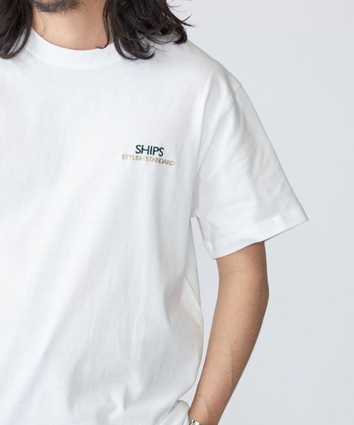 SHIPS MEN(シップス　メン)/*SHIPS: STYLISH STANDARD ロゴ 刺繍 Tシャツ/img24