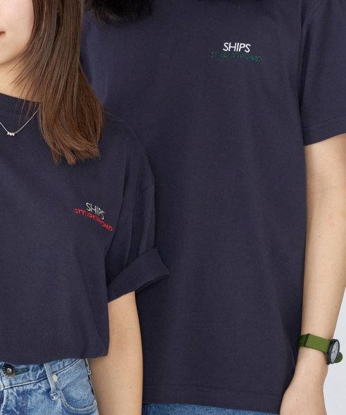SHIPS MEN(シップス　メン)/*SHIPS: STYLISH STANDARD ロゴ 刺繍 Tシャツ/img32