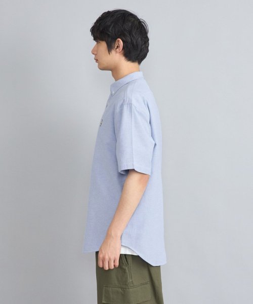 coen(coen)/ワンポイントベア刺繍OXBDストライプ半袖シャツ/img27