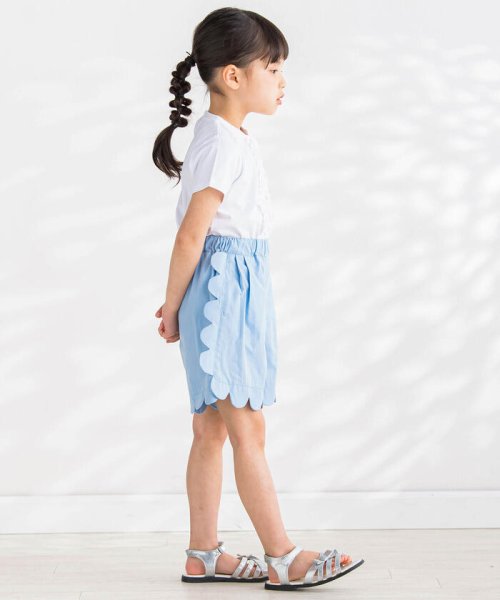 BeBe Petits Pois Vert(ベベ プチ ポワ ヴェール)/スカラップキュロットパンツ(95~150cm)/img02