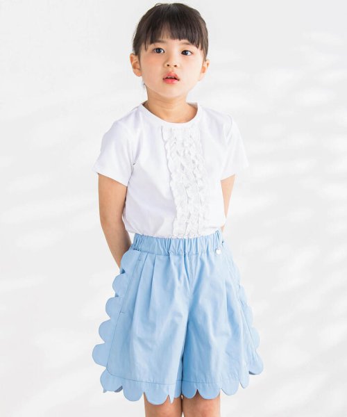 BeBe Petits Pois Vert(ベベ プチ ポワ ヴェール)/スカラップキュロットパンツ(95~150cm)/img04