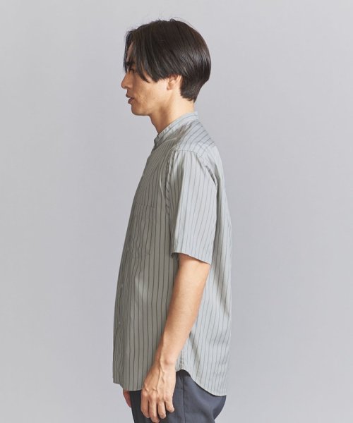 BEAUTY&YOUTH UNITED ARROWS(ビューティーアンドユース　ユナイテッドアローズ)/70/2 ブロード ストライプ バンドカラー リラックスレギュラー  シャツ/img05