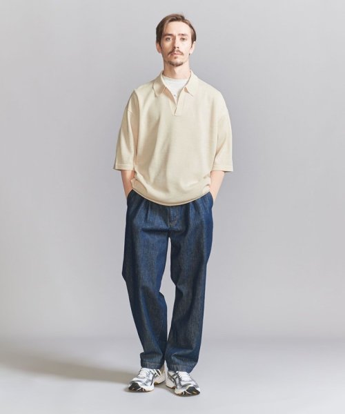 BEAUTY&YOUTH UNITED ARROWS(ビューティーアンドユース　ユナイテッドアローズ)/シャイン ギマ スキッパー ポロシャツ/img02