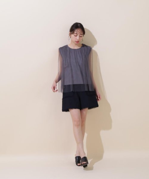 JILL by JILL STUART(ジル バイ ジル スチュアート)/ボリュームチュールトップス/img15