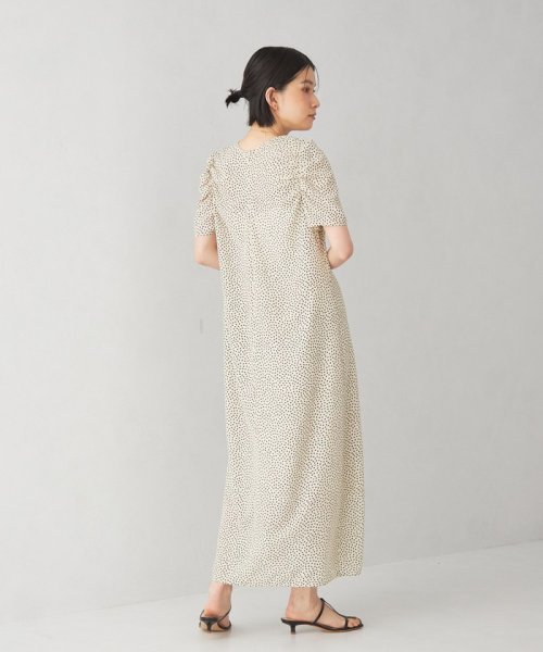 ＜EMMEL REFINES＞EM コバナプリント シャーリング ワンピース 