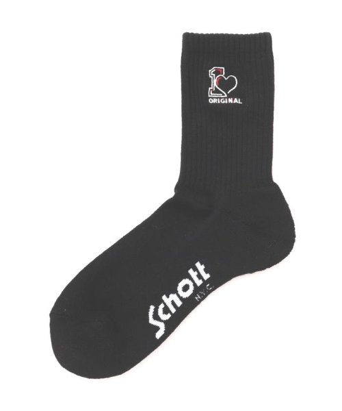 Schott(ショット)/直営限定/HIGT－SOCKS ONE HEART/ハイソックス ワンハート/img01