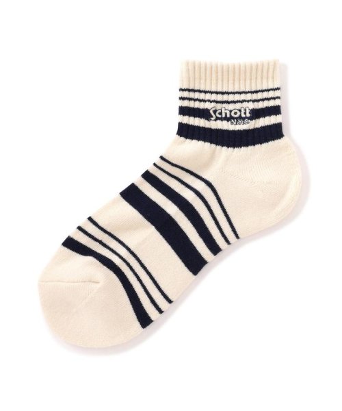 Schott(ショット)/直営限定/SOCKS HORIZONTAL STRIPES/ホリゾンタル ストライプス/img04