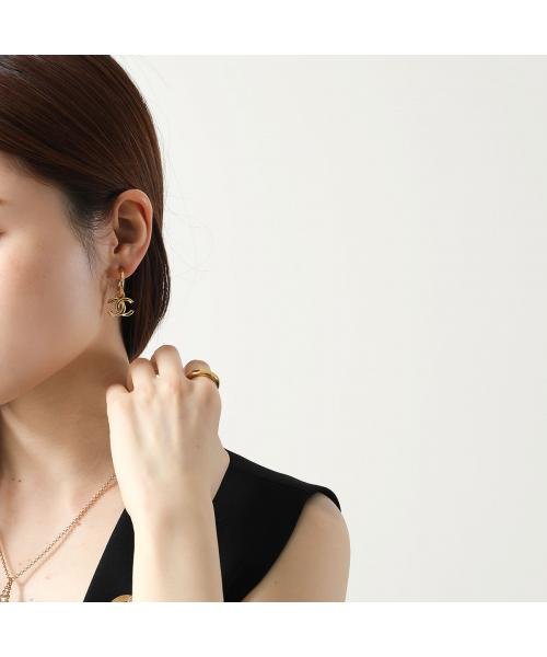 CHANEL フープピアス ABC696 B15371 メタル ココマーク フープピアス CHANEL ABC696 B15371 メタル