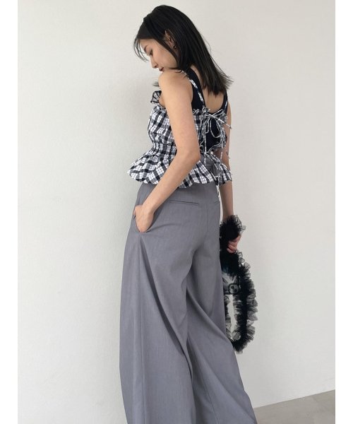 Sustainableビスチェコンビシャツワンピース 予めご了承ください 総丈 バスト 75cm ウエスト