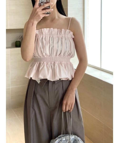 Sustainableビスチェコンビシャツワンピース 予めご了承ください 総丈 バスト 75cm ウエスト