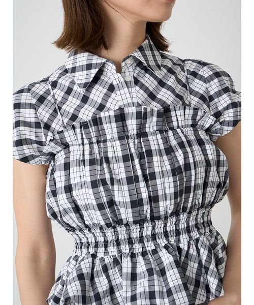 Sustainableビスチェコンビシャツワンピース 予めご了承ください 総丈 バスト 75cm ウエスト