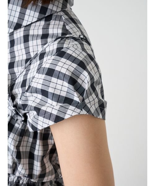 Sustainableビスチェコンビシャツワンピース 予めご了承ください 総丈 バスト 75cm ウエスト