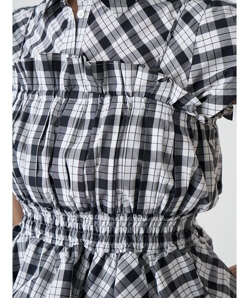 Sustainableビスチェコンビシャツワンピース 予めご了承ください 総丈 バスト 75cm ウエスト