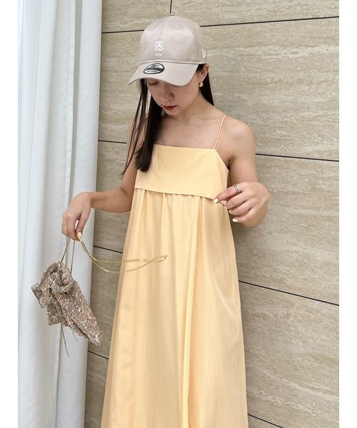 ギャザーキャミワンピース 予めご了承ください