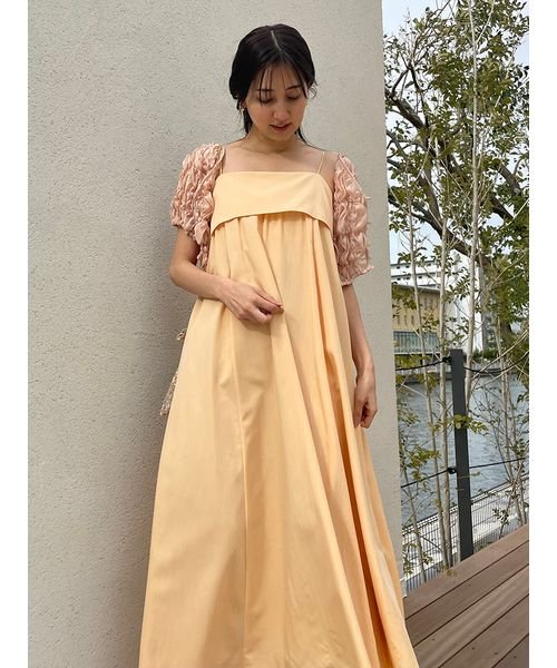 ギャザーキャミワンピース 予めご了承ください