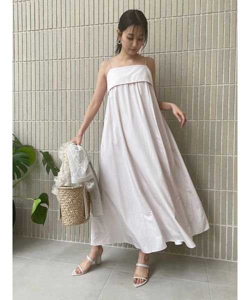 ギャザーキャミワンピース 予めご了承ください