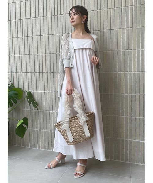 ギャザーキャミワンピース 予めご了承ください