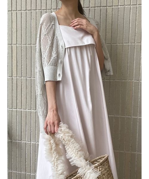 ギャザーキャミワンピース 予めご了承ください