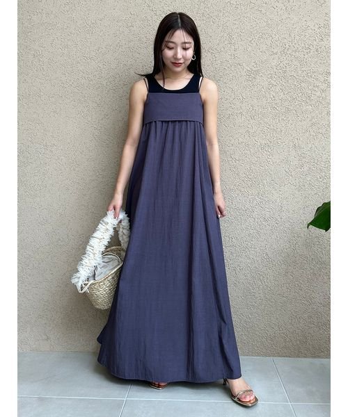 ギャザーキャミワンピース 予めご了承ください
