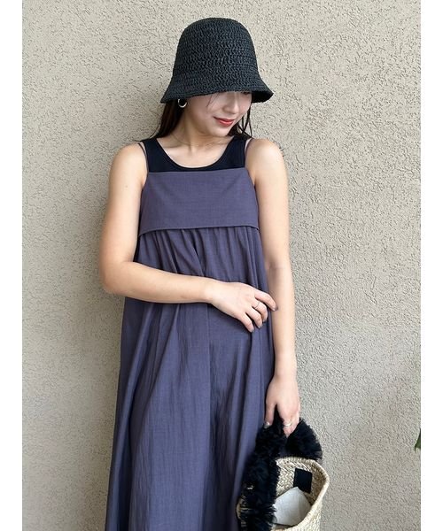 ギャザーキャミワンピース 予めご了承ください