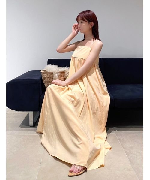 ギャザーキャミワンピース 予めご了承ください