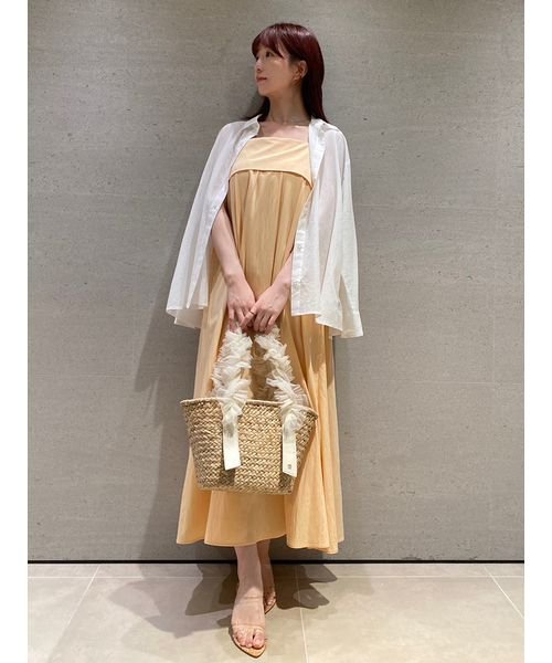 ギャザーキャミワンピース 予めご了承ください