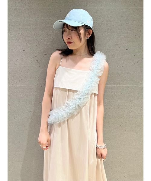 ギャザーキャミワンピース 予めご了承ください