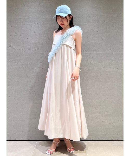 ギャザーキャミワンピース 予めご了承ください