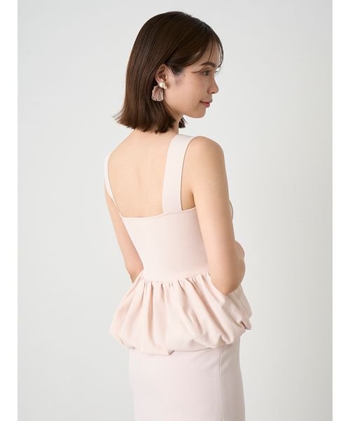 ペプラムビスチェ&Iラインスカートセット 予めご了承ください 総丈 ウエスト ヒップ 裾幅