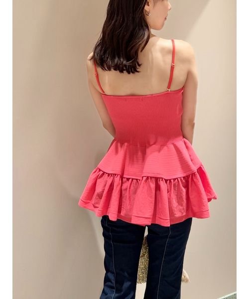 ティアードペプラムベアトップス 予めご了承ください