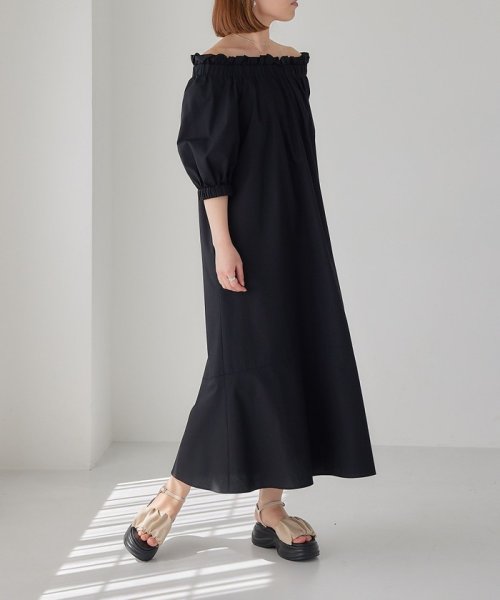 ＜EMMEL REFINES＞EM バックリボン オフショル ワンピース ワンピース・ドレス S1298040610(10010円)