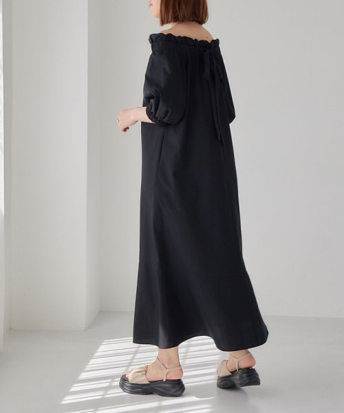 ＜EMMEL REFINES＞EM バックリボン オフショル ワンピース ワンピース・ドレス S1298040610(10010円)