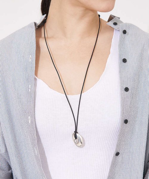 collex(collex)/【Lemme./レム】 Curvature Necklace コードネックレス/img01