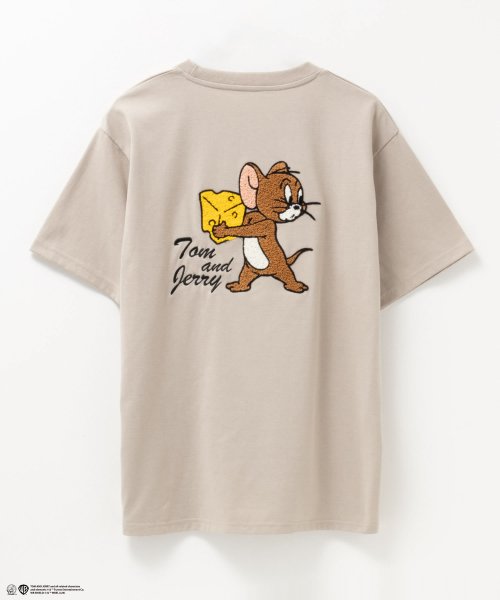 MAC HOUSE(men)(マックハウス（メンズ）)/Tom and Jerry ジェリー タフィー サガラ刺繍Tシャツ 152148065－6/img06