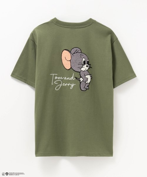 MAC HOUSE(men)(マックハウス（メンズ）)/Tom and Jerry ジェリー タフィー サガラ刺繍Tシャツ 152148065－6/img12