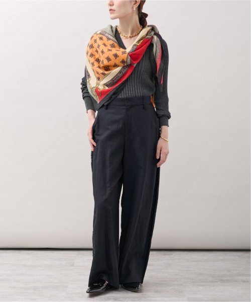 シャークスキンフリンジカーブパンツ ホコモモラ/起毛レースワイドパンツ NA1637316198(12650円)