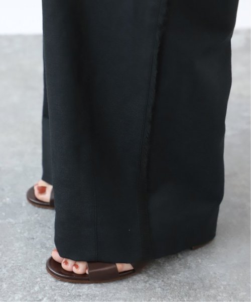 シャークスキンフリンジカーブパンツ ホコモモラ/起毛レースワイドパンツ NA1637316198(12650円)