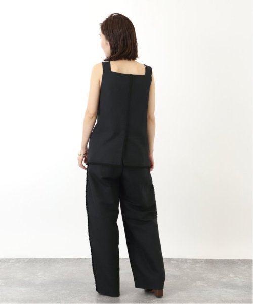 シャークスキンフリンジカーブパンツ ホコモモラ/起毛レースワイドパンツ NA1637316198(12650円)