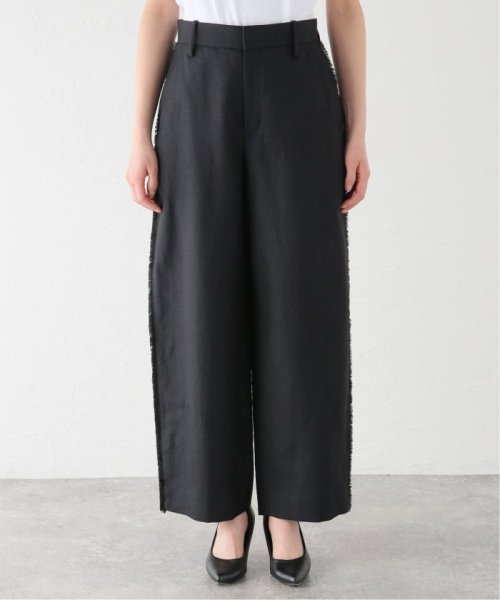 シャークスキンフリンジカーブパンツ ホコモモラ/起毛レースワイドパンツ NA1637316198(12650円)