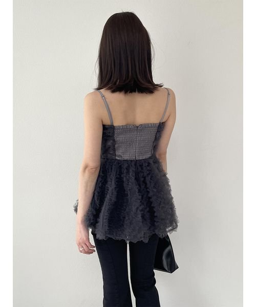 チュール刺繍ベアペプラムTOPS(506066914)｜阪急百貨店公式通販サイト 