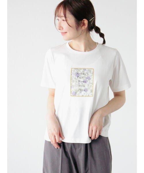 Te chichi TERRASSE(テチチテラス)/【日比谷花壇コラボ】プリントTシャツ/img07