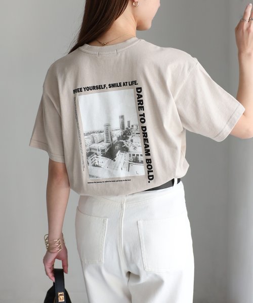 Riberry(リベリー)/BRISKバックフォトプリントTシャツ/img01