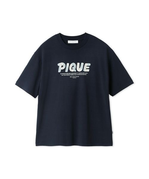 GELATO PIQUE HOMME(GELATO PIQUE HOMME)/【接触冷感】【HOMME】ワンポイントロゴレーヨンTシャツ/img01