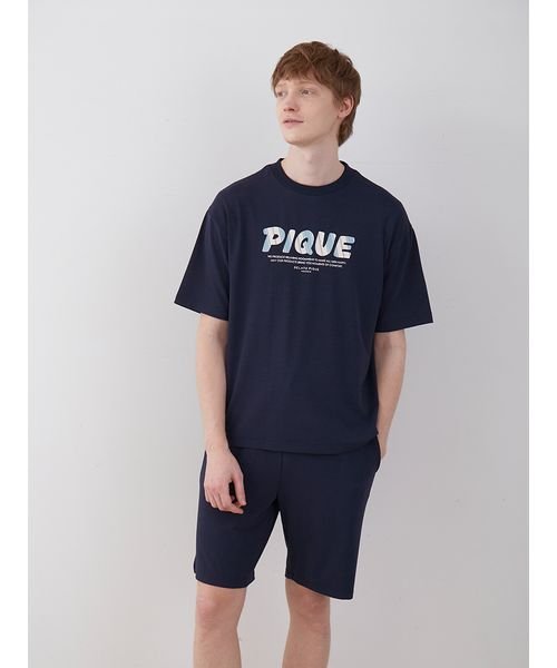 GELATO PIQUE HOMME(GELATO PIQUE HOMME)/【接触冷感】【HOMME】ワンポイントロゴレーヨンTシャツ/img05