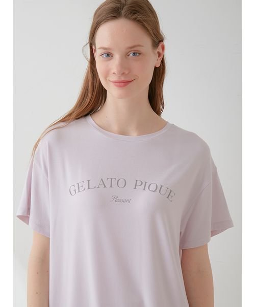 gelato pique(gelato pique)/フェミニンロゴTシャツ/img08