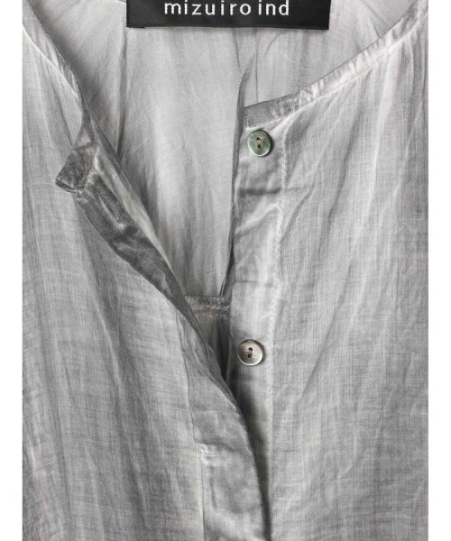 mizuiro ind ピグメントダイバックギャザーワンピース mizuiro ind