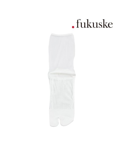 dotfukuske(．ｆｕｋｕｓｋｅ)/.fukuske(ドット福助) ： 無地 ソックス クルー丈 シアー素材 テグス(3130－069) 婦人 女性 レディース 靴下 フクスケ fukuske 福/img01