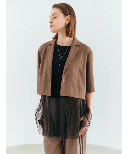 5分袖クロップドジャケット 人気・おすすめ｜売れ筋商品・話題商品におすすめ コスパ重視 安心配送 スピーディーにお届け