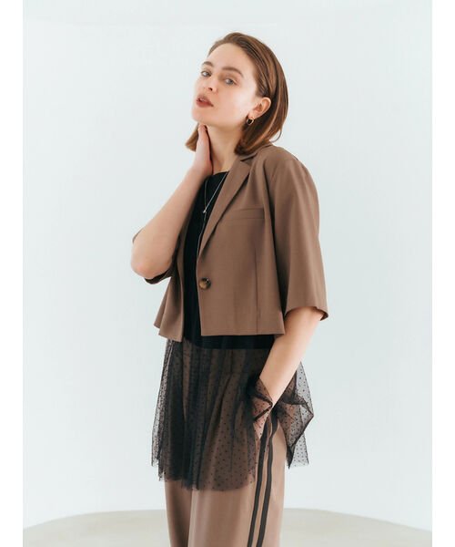 5分袖クロップドジャケット 人気・おすすめ｜売れ筋商品・話題商品におすすめ コスパ重視 安心配送 スピーディーにお届け